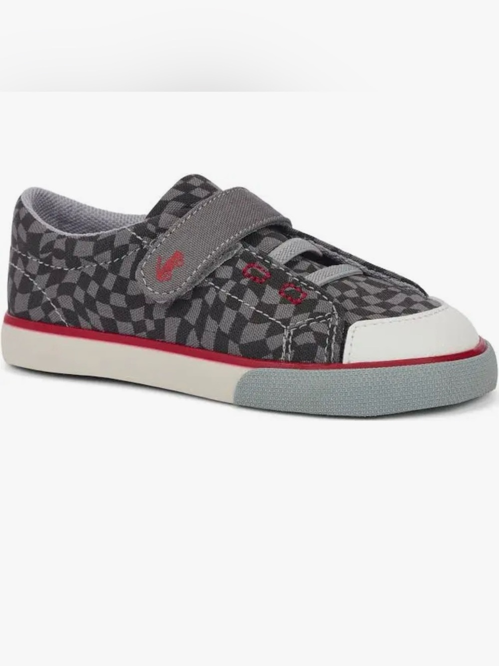 See Kai Run Alex Gray Wavy Checks rare toddler sneaker size 8 brand new